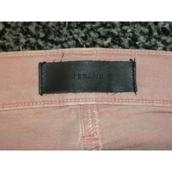 J Brand Tyler Jeans Mens 33x32‎ Thrashed Radish Red Denim Slim Fit Distressed - Picture 8 of 16